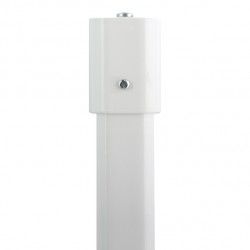 Support de plafond pour barre de douche modèle MAGIC UNIVERSAL Blanc Spirella