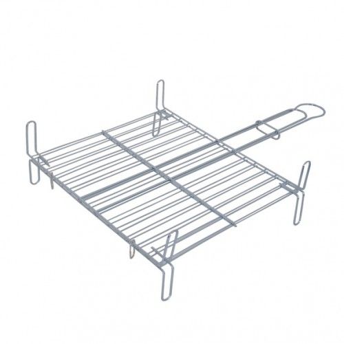 Parrilla barbacoa rectangular con patas 30x35cm Acero Cromado MSV