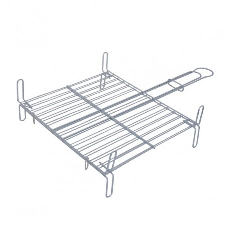 Rectangular barbecue grill with feet 30x35cm Chrome Steel MSV