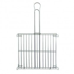 MSV Rechteckiger Grill mit Beinen 30x35cm Chromstahl