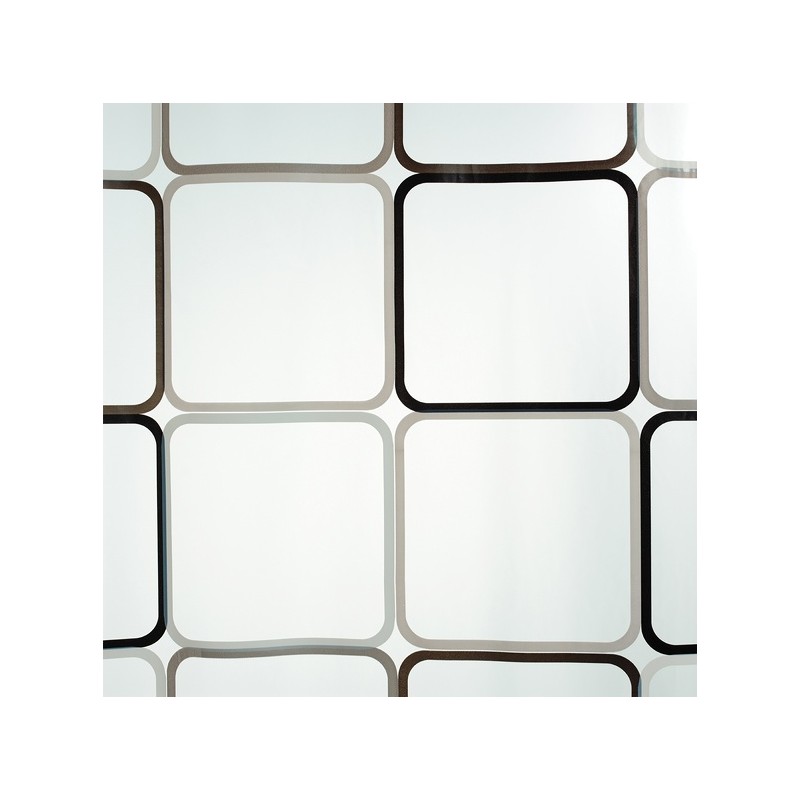 Tenda da doccia PEVA FRAME 180x200cm Spirella in bianco e nero