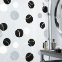 Spirella Duschvorhang PEVA BUBBLE 180x200cm Schwarz