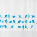 PEVA Shower curtain BIRDY 180x200cm Blue & White Spirella