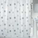 Spirella Duschvorhang MILANO Polyester 180x180cm Silber
