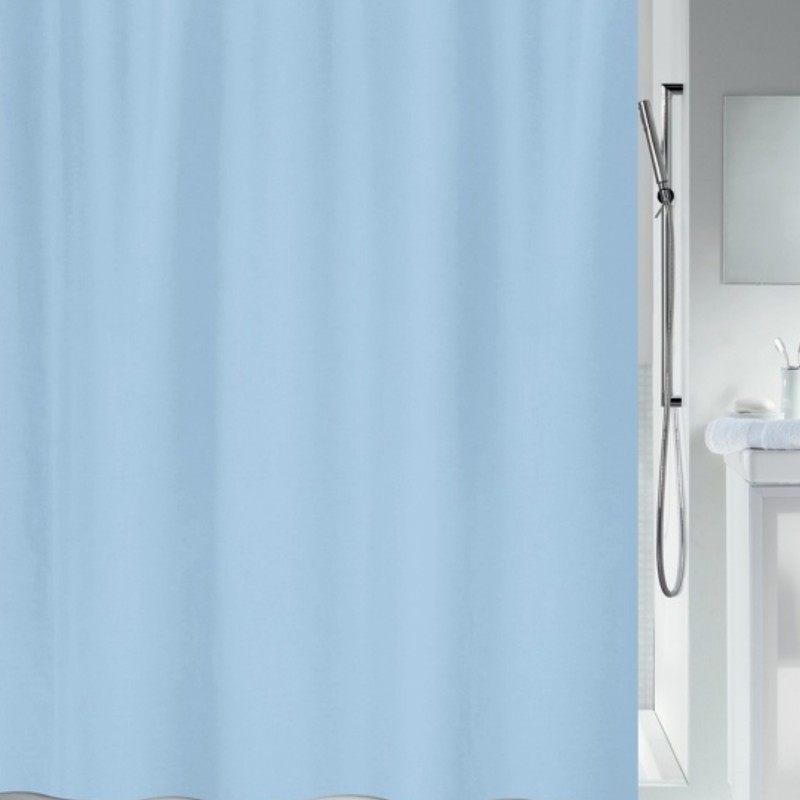 Spirella Duschvorhang MAYA Polyester 180x200cm Hellblau