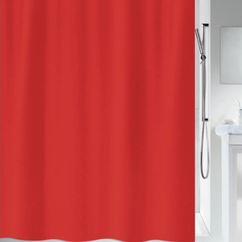 Spirella Duschvorhang PRIMO Polyester 180x180cm Rot
