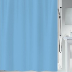 PRIMO Cortina de ducha de poliéster 240x180cm  azul cielo Spirella