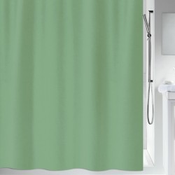 PRIMO Cortina de ducha de poliéster 120x200 cm  verde Spirella