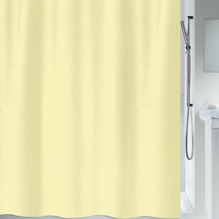 Polyester Shower curtain PRIMO 180x180cm Light Yellow Spirella