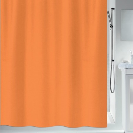 Tenda da doccia PRIMO in poliestere 180x200cm Spirella arancione chiaro