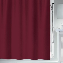 Polyester Shower curtain PRIMO 180x200cm Burgundy Spirella