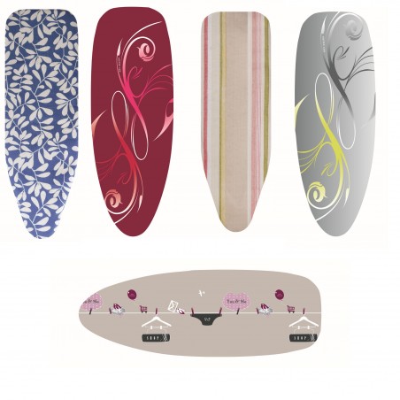 Ironing board cover 100% Cotton with cords Assorted models MSV