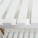 Bamboo clothes rack with two shelves MIA Wood & White MSV