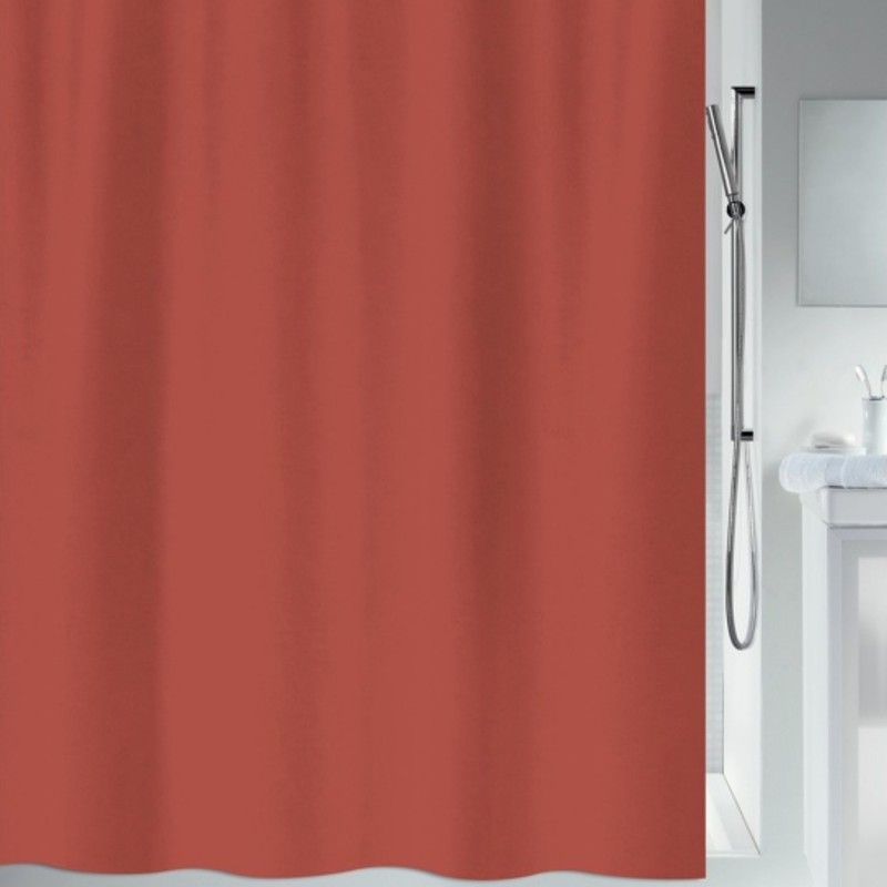 Spirella Duschvorhang PRIMO Polyester 120x200cm Terrakotta