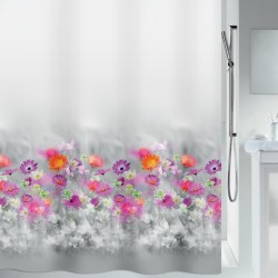 Spirella Shower curtain ABELLA Polyester 180x200cm Gray Pink