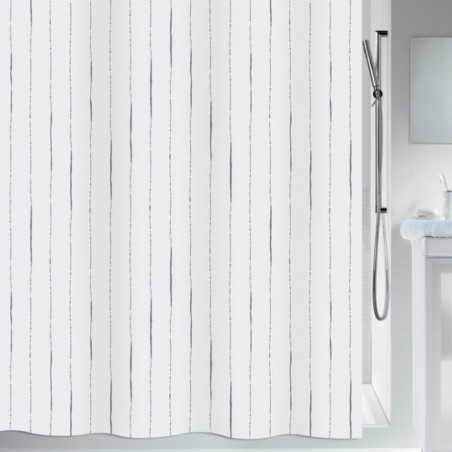 Polyester Shower curtain ALINA 180x200cm Spirella Gray