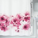 Cortina de ducha de poliéster AMANDA 180x200cm Flor rosa Spirella