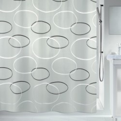 ANELLO Cortina de ducha de poliéster 180x200 cm gris Spirella