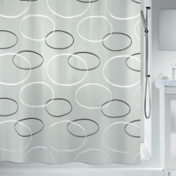 Spirella Shower curtain ANELLO Polyester 180x200cm Gray