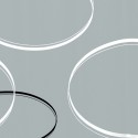 Spirella Duschvorhang ANELLO Polyester 180x200cm Grau