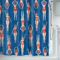 Cortina de ducha Poliéster BAÑOS 180x200cm  Azul Spirella