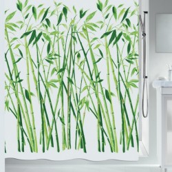 Polyester Shower curtain BAMBUS 180x180cm Spirella Green