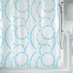 Polyester Shower curtain CLAIRE 120x200cm Blue & White Spirella