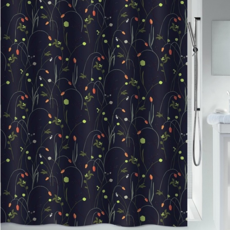 Spirella Duschvorhang CONTRAST Polyester- 180x200cm Mehrfarbig