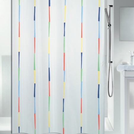 Cortina de ducha Poliéster DARIO 180x200cm Multicolor Spirella