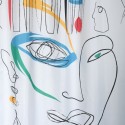 FACES Cortina de ducha de poliéster 180x200cm Multicolor Spirella