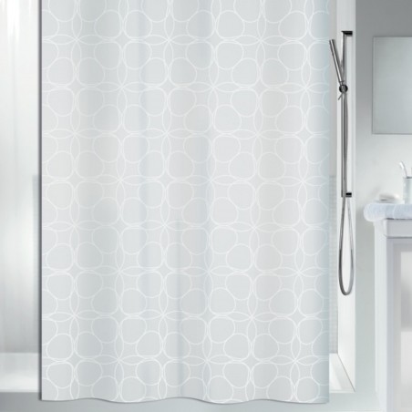 Cortina de ducha Poliéster FILIGRAN 120x200cm Blanco Spirella