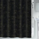 GEORGES Cortina de ducha de poliéster  negra y dorada 180x200 cm Spirella