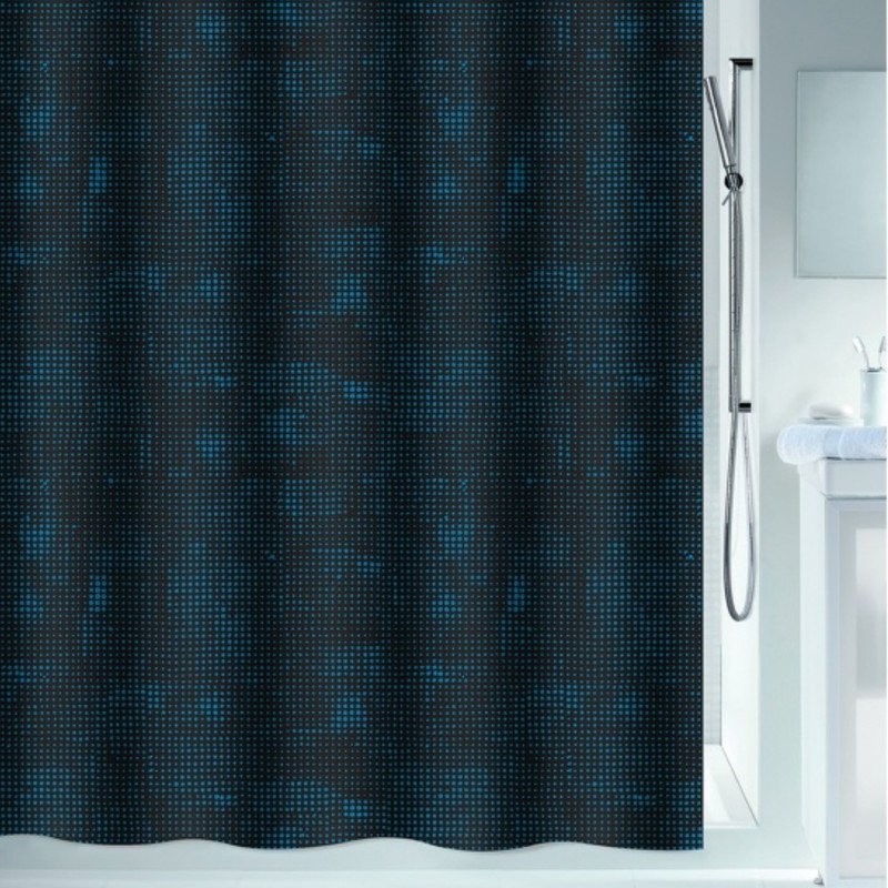 Spirella Duschvorhang GEORGES Polyester 180x200cm Petrol