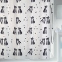 Spirella Duschvorhang KITTY PAW Polyester 180x200cm Grau