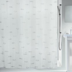 Polyester Shower curtain KOS 180x200cm Silver Spirella
