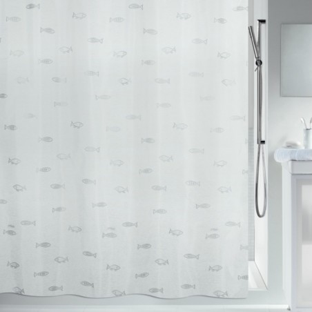Polyester Shower curtain KOS 180x200cm Silver Spirella
