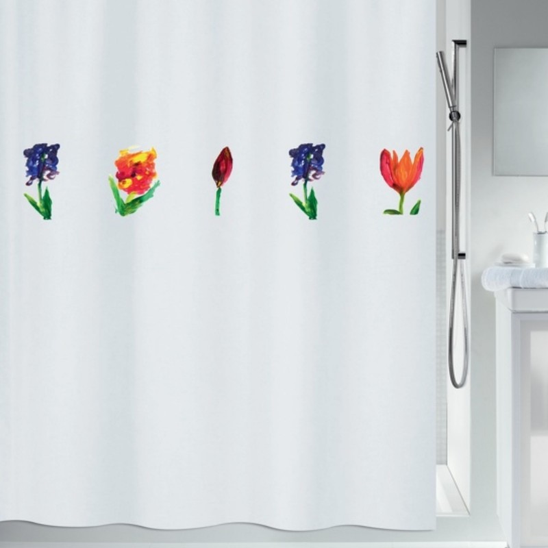 Cortina de ducha Poliéster MANO 240x180cm Multicolor Spirella