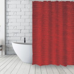MSV Shower curtain French Polyester 180x200cm MARIANNE Red