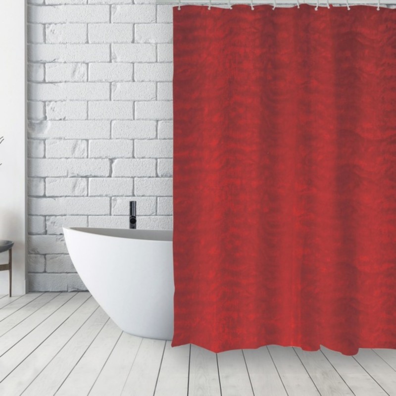 Tenda da doccia Poliestere francese 180x200cm MARIANNE Rosso MSV