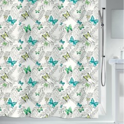 Polyester Shower curtain PAPILLONS 180x200cm Spirella butterflies pattern