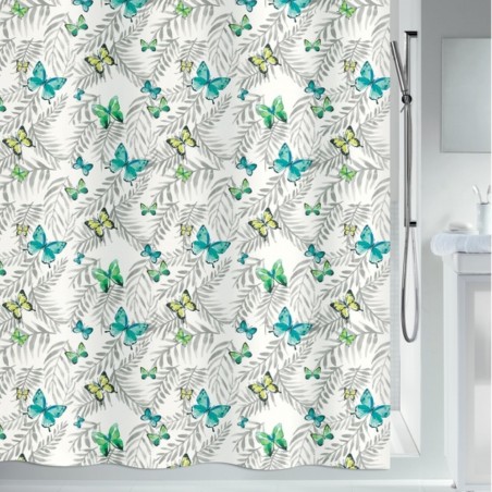 Polyester Shower curtain PAPILLONS 180x200cm Spirella butterflies pattern