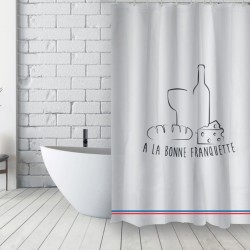 MSV Shower curtain French Polyester 180x200cm A LA BONNE FRANQUETTE
