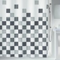 Polyester Shower curtain PART 180x180cm Gray & White Spirella