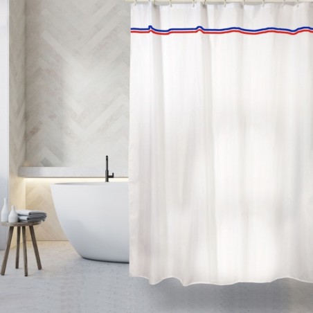 Cortina de ducha francesa de poliéster 180x200 cm ELEGANCE Beige MSV