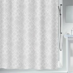 Polyester Shower curtain PEER 240x180cm White Spirella