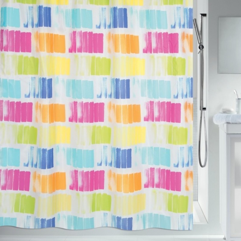 Polyester Shower curtain PITTORE 180x180cm Multicolor Spirella