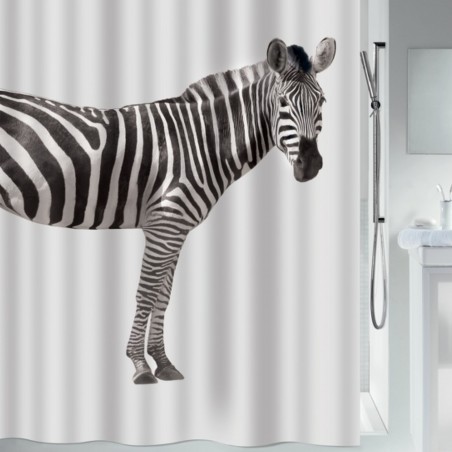 Cortina de ducha Poliéster ZEBRA 180x200cm Zebra Spirella