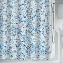 Polyester Shower curtain VISION 180x180cm Blue & White Spirella