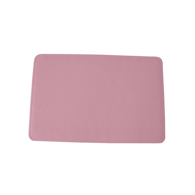 spirella Tapis fond de baignoire Caoutchouc 35x74cm Rose MSV