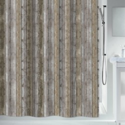 Polyester Shower curtain ROMAN 180x200cm Brown Spirella